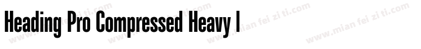 Heading Pro Compressed Heavy ltalic字体转换